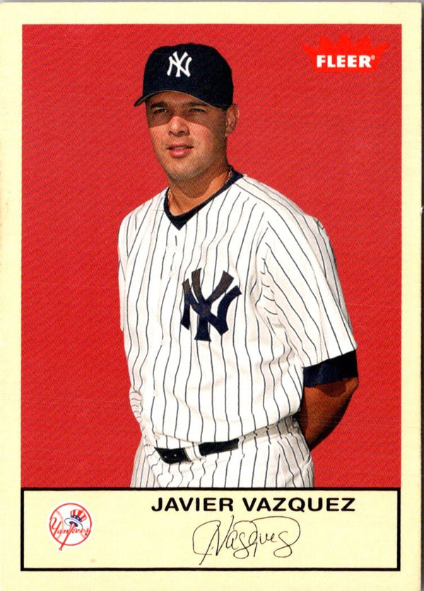 2005 Fleer Tradition Javier Vazquez #126