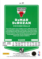 2021 Donruss Holo Red and Gold Laser DeMar DeRozan #21