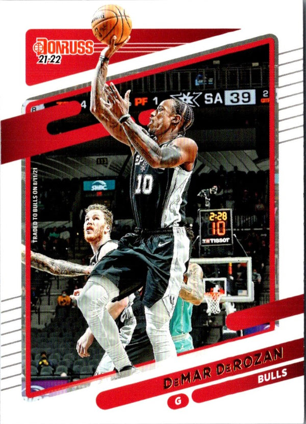 2021 Donruss Holo Red and Gold Laser DeMar DeRozan #21