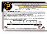 2024 Bowman Green Pattern Nick Gonzales #62