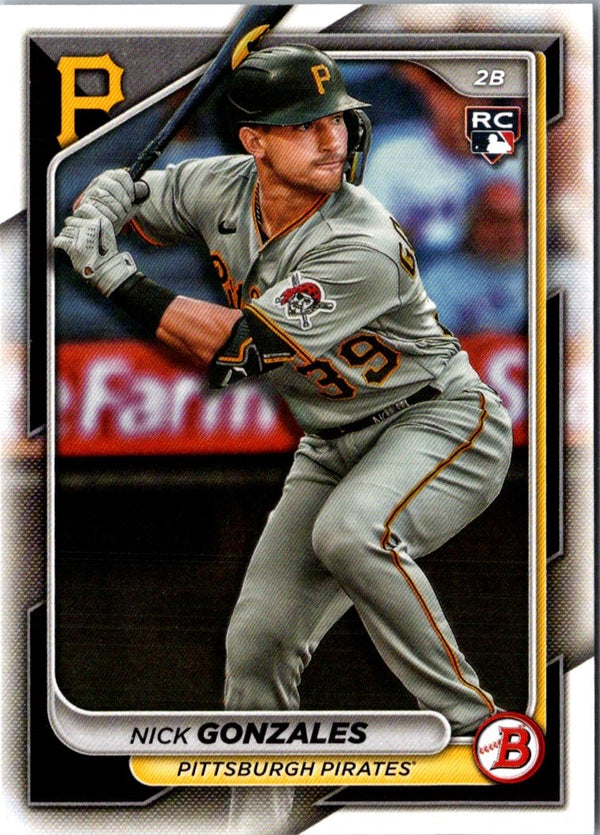 2024 Bowman Green Pattern Nick Gonzales #62