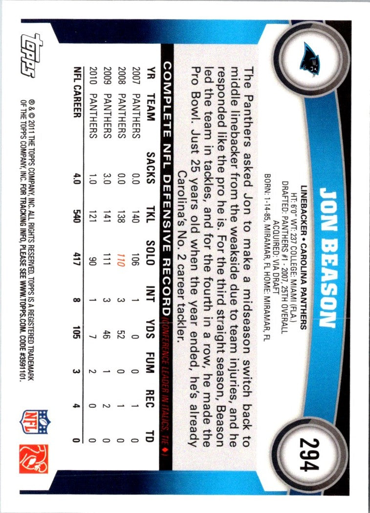 2011 Topps Jon Beason