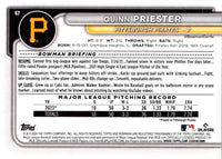 2024 Bowman Quinn Priester #67