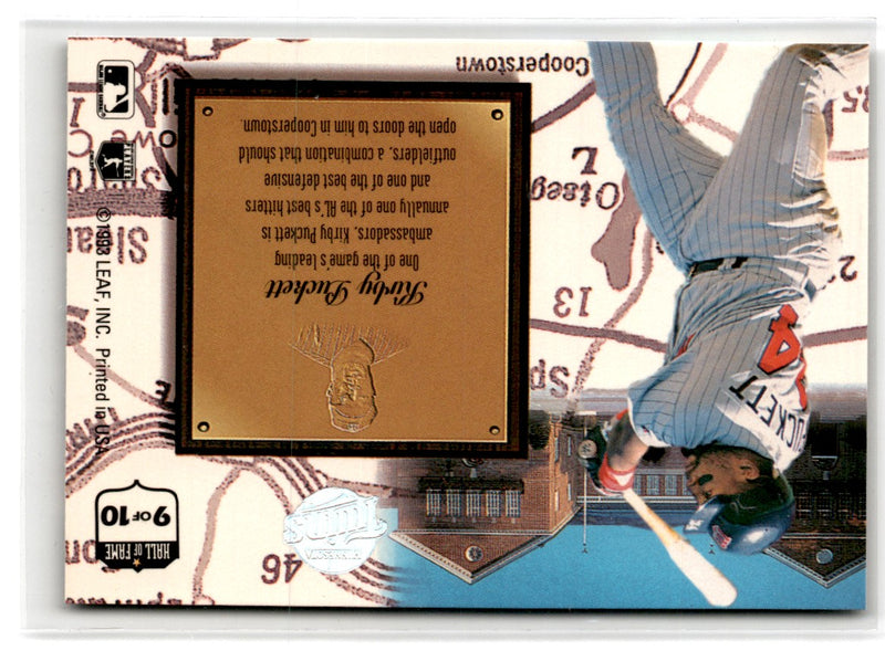 1993 Leaf Heading for the Hall Kirby Puckett