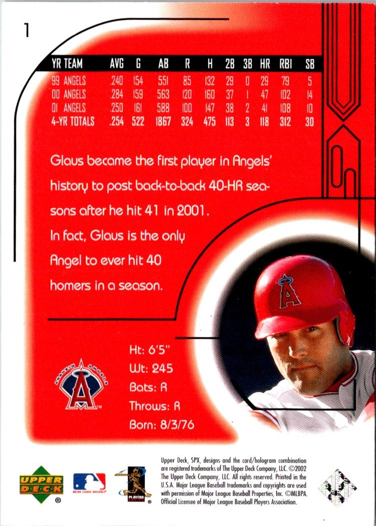 2002 SPx Troy Glaus