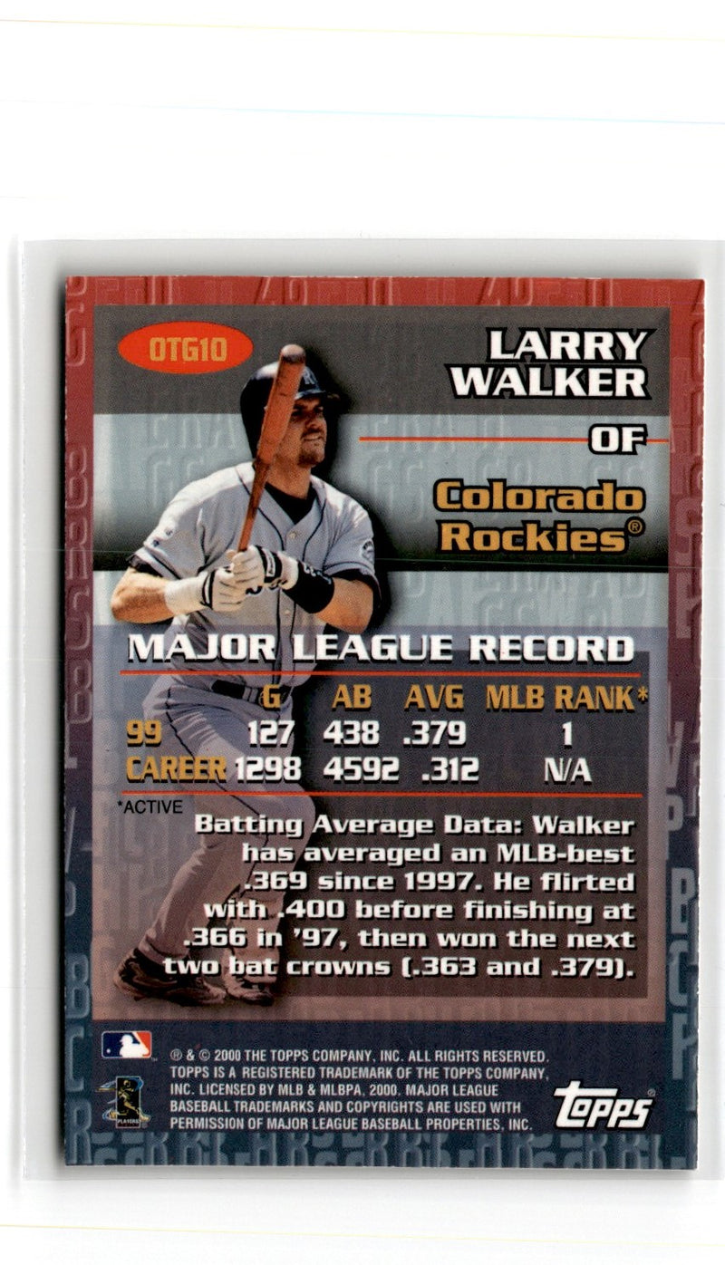 2000 Topps Own the Game Larry Walker