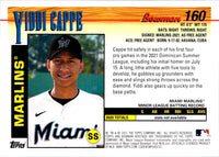 2021 Bowman Heritage Yiddi Cappe #160