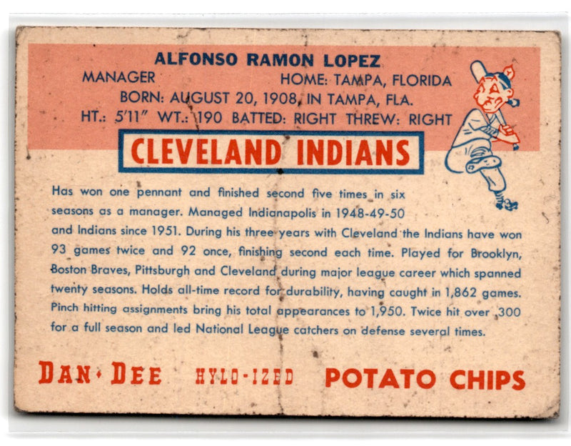 1952 Num Potato Chips Al Lopez