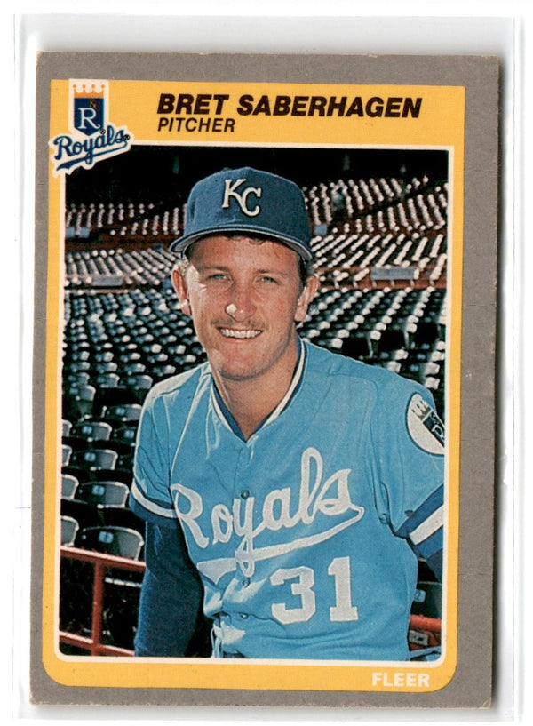 1985 Fleer Bret Saberhagen #212 Rookie