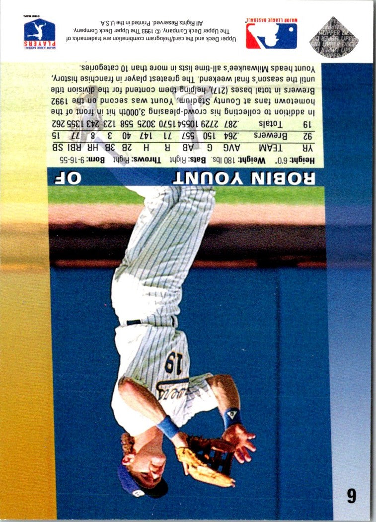 1993 Upper Deck Robin Yount