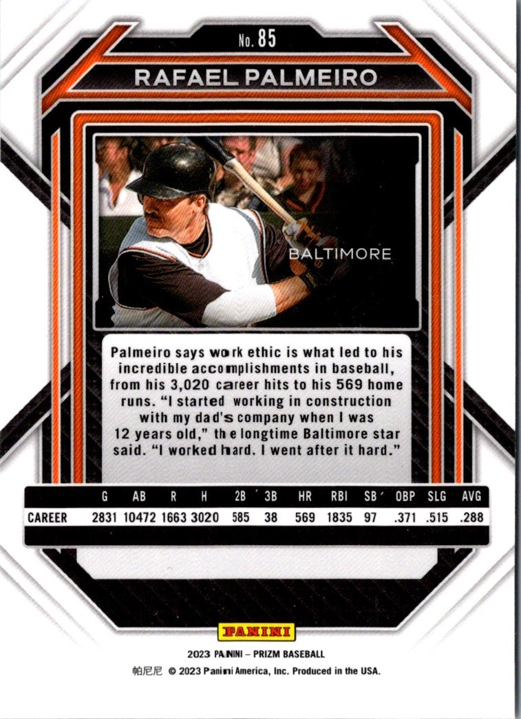 2023 Panini Prizm Rafael Palmeiro