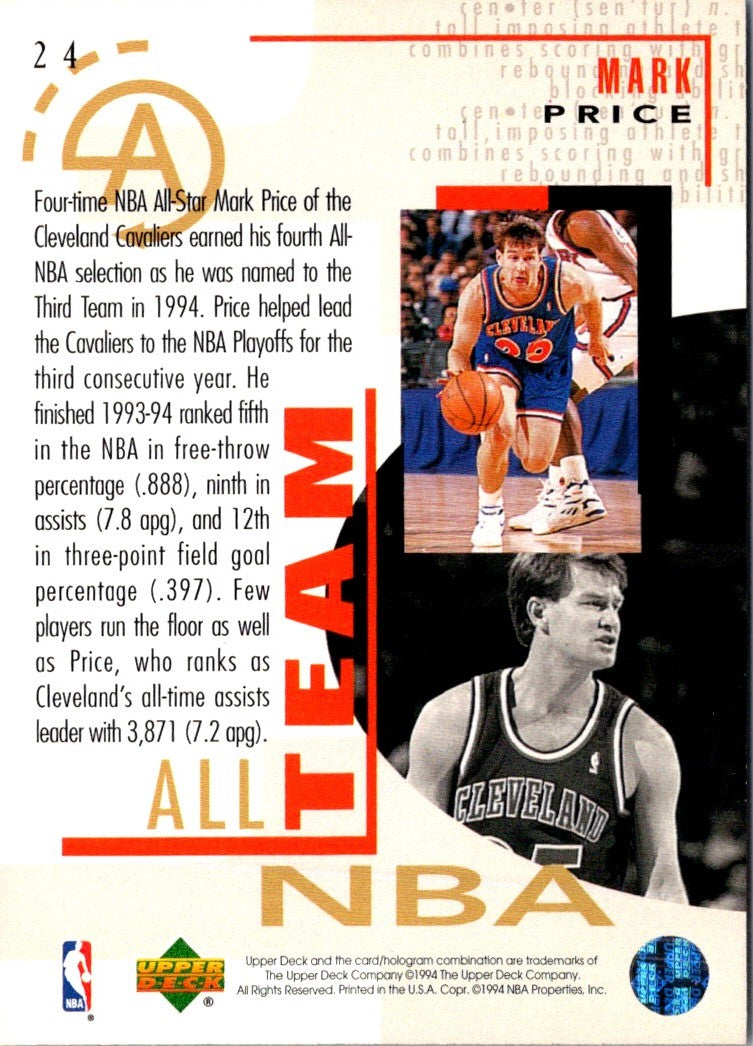 1994 Upper Deck Mark Price