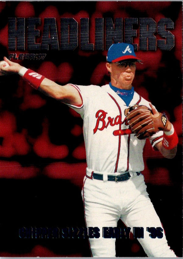 1997 Fleer Headliners Chipper Jones #10