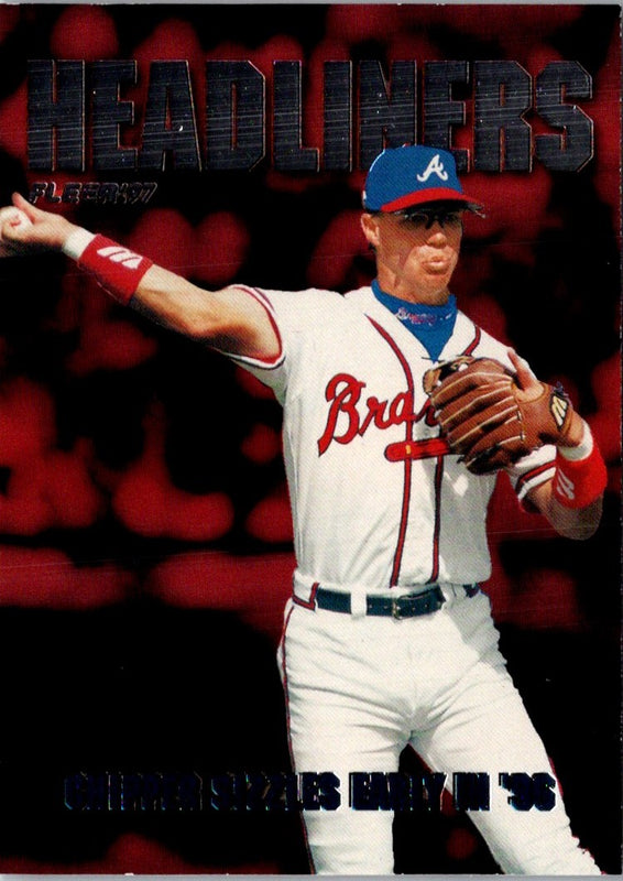 1997 Fleer Headliners Chipper Jones #10