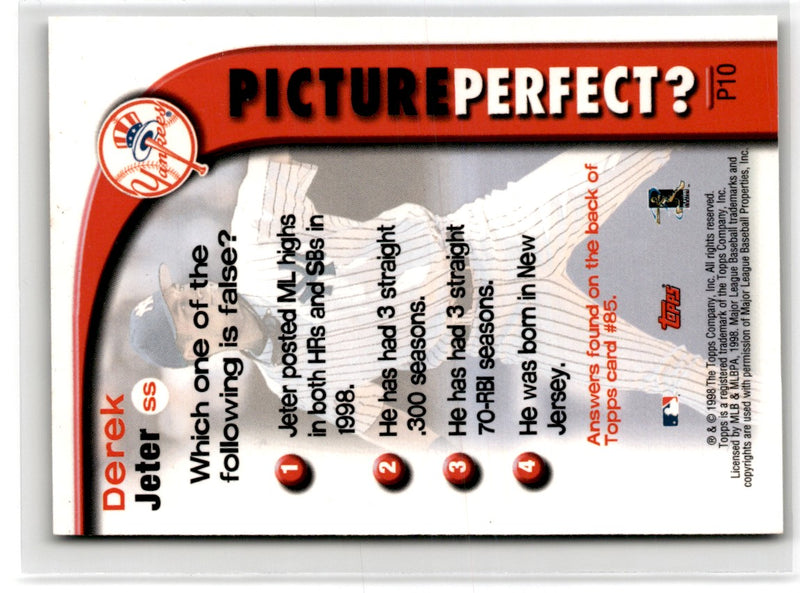 1999 Topps Picture Perfect Derek Jeter