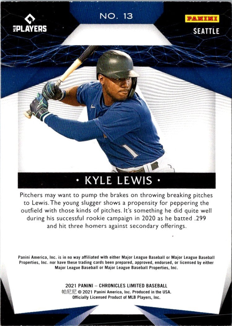 2021 Panini Chronicles Limited Kyle Lewis