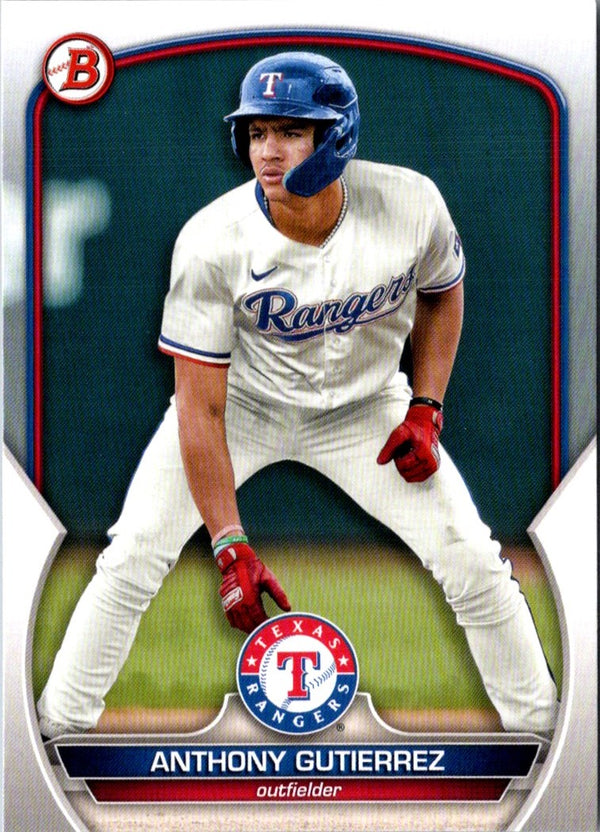 2023 Bowman Draft Anthony Gutierrez #BD-100 Rookie