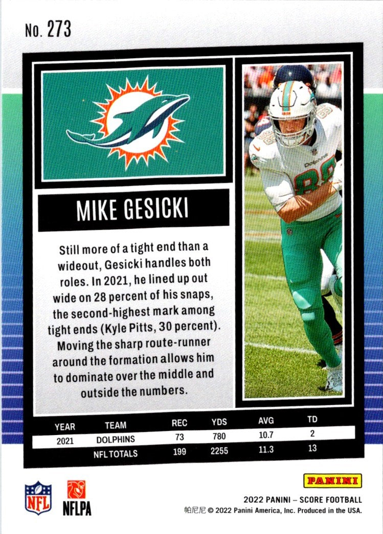 2022 Score Mike Gesicki