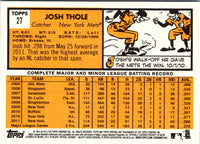 2012 Topps Heritage Josh Thole #27