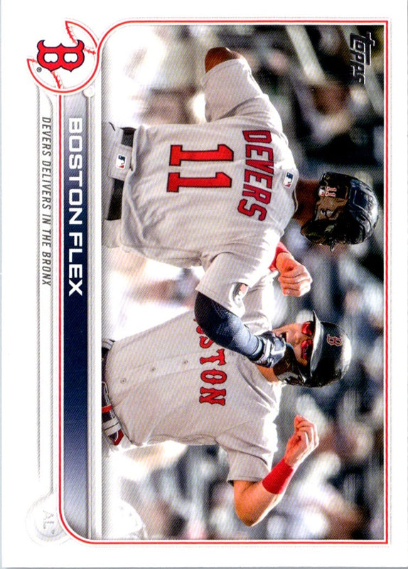 2022 Topps Update Boston Flex (Rafael Devers/Enrique Hernandez) #US11