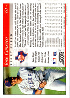 1994 Score Jose Canseco #61