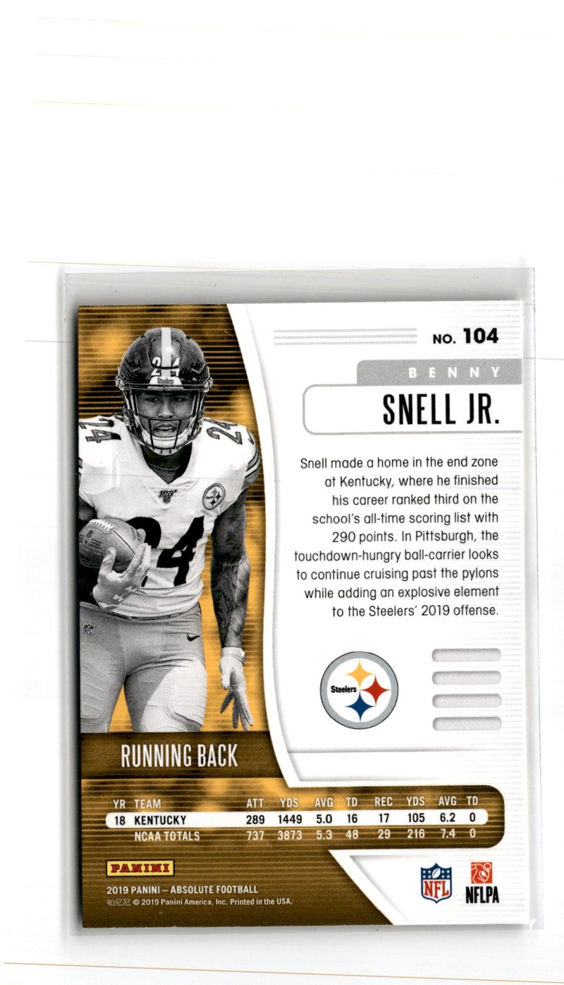 2019 Panini Benny Snell Jr.