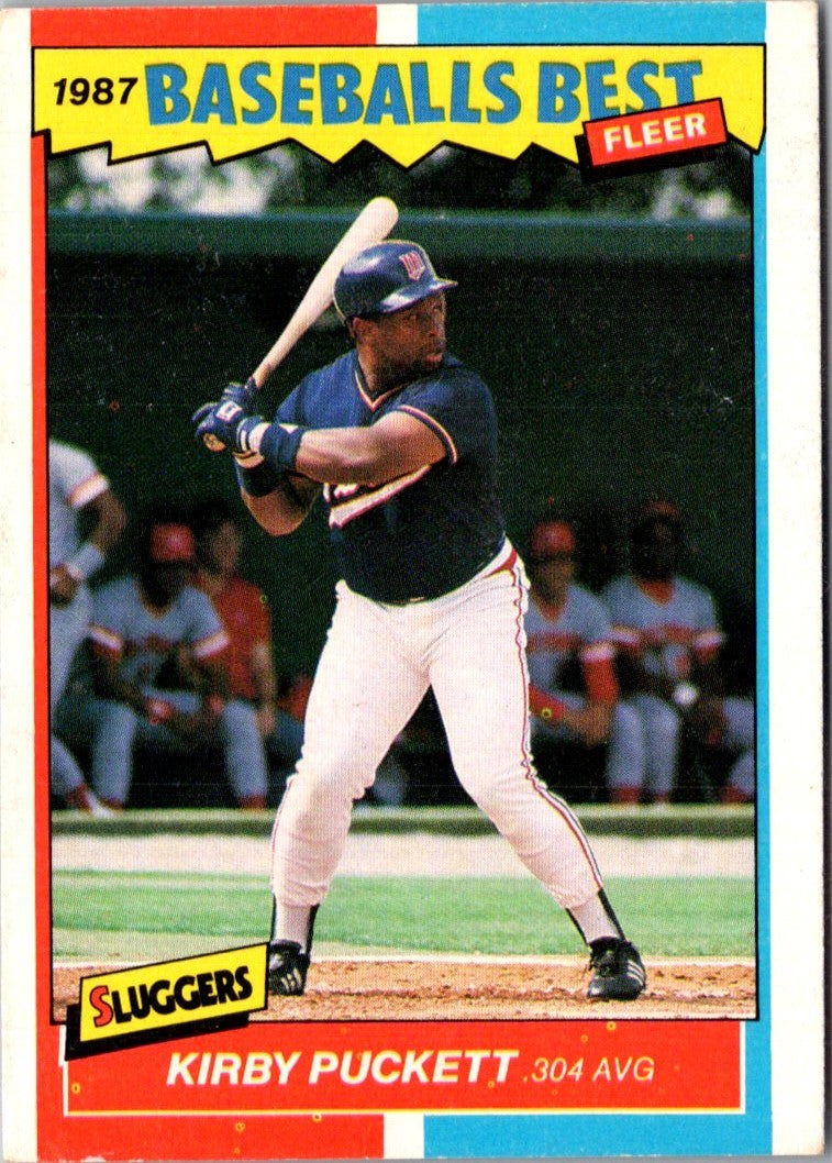 1987 Fleer Baseball's Best Sluggers vs Pitchers Kirby Puckett