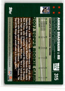 2007 Topps Ahmad Bradshaw