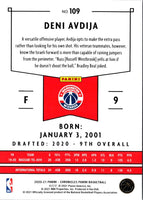 2020 Panini Contenders Optic Lottery Ticket Blue Cracked Ice Deni Avdija #9