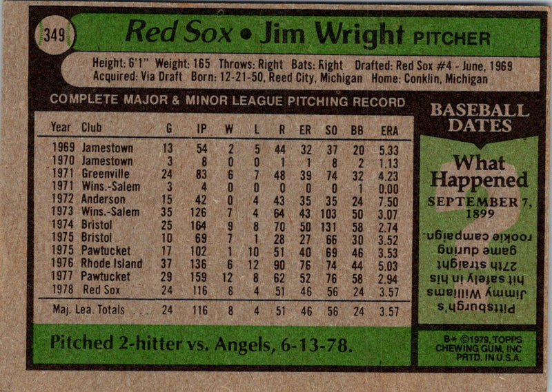 1979 Topps Jim Wright