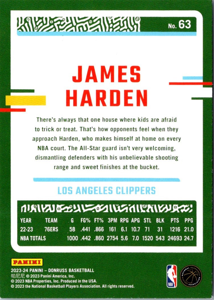 2023 Donruss Red James Harden