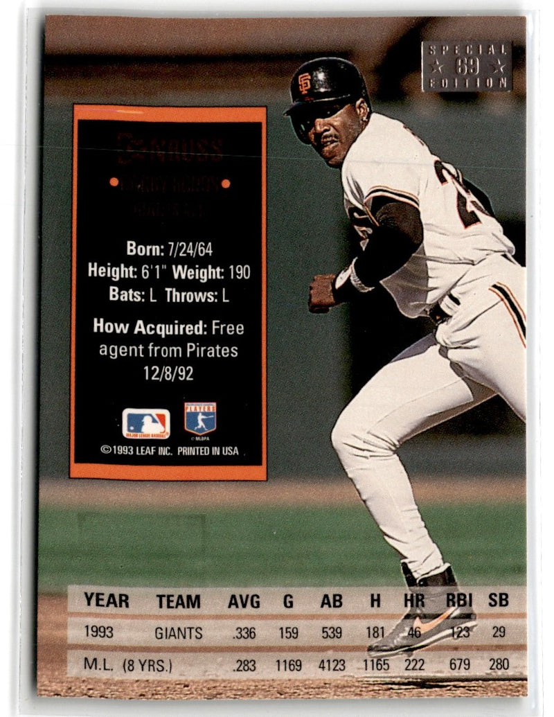 1992 Tuff Stuff Remembering the Negro Leagues Rube Foster's American Giants