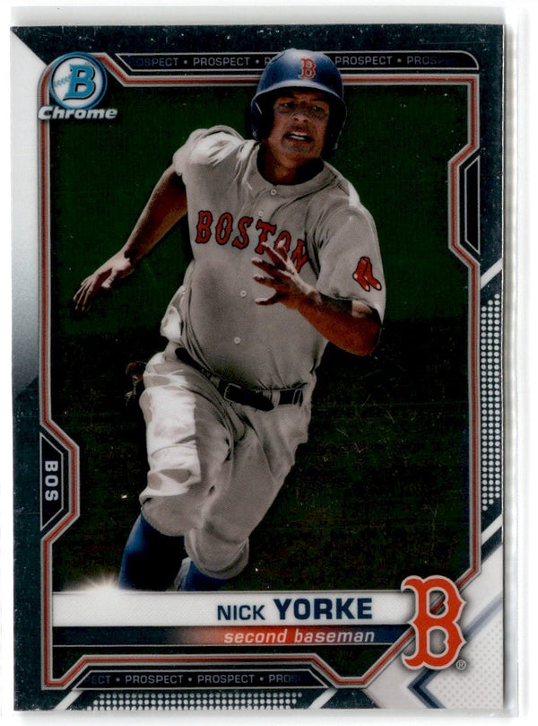 2021 Bowman Chrome Prospects Atomic Refractor Nick Yorke #BCP-114