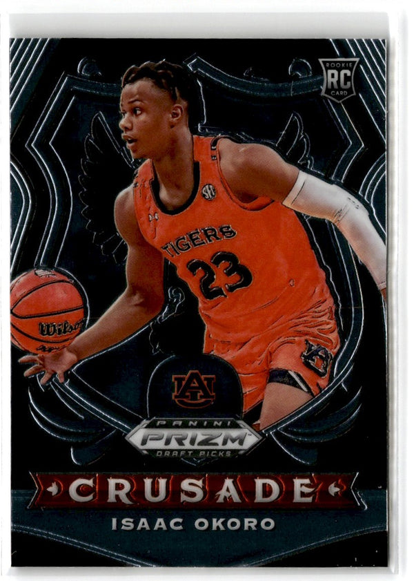 2020 Panini Prizm Draft Picks Collegiate Choice Tiger Stripe Isaac Okoro #84