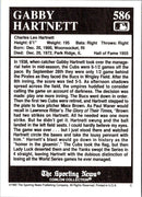 1992 Conlon Collection TSN Gabby Hartnett