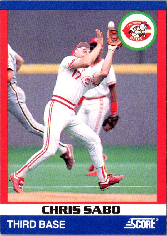 1991 Score 100 Superstars Chris Sabo #28