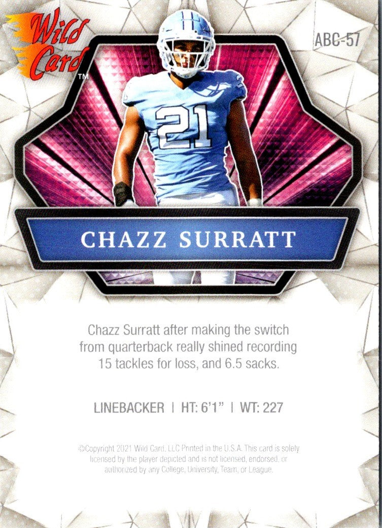 2021 Wild Card Chazz Surratt