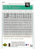 2003 Upper Deck Josh Beckett #453