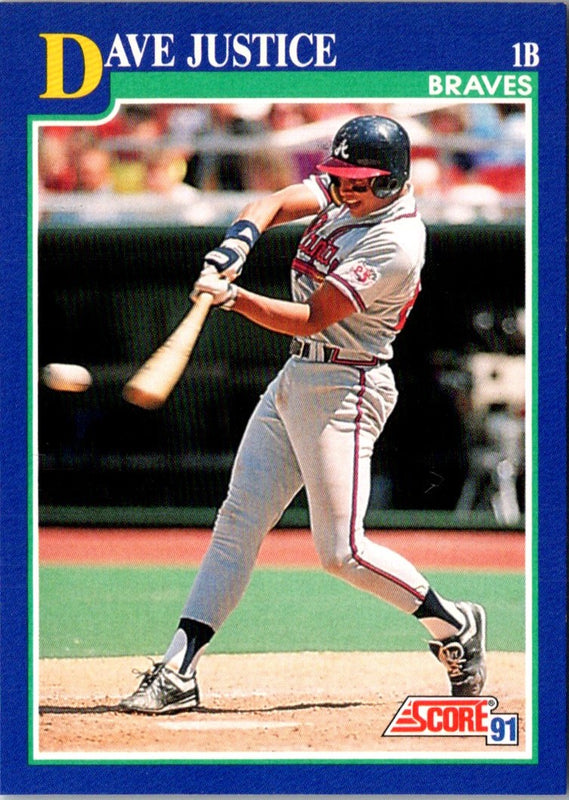 1991 Score David Justice #55