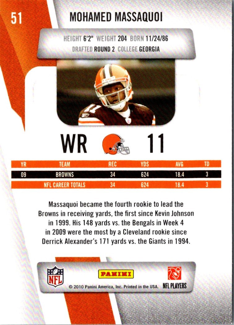 2010 Panini Prestige Mohamed Massaquoi