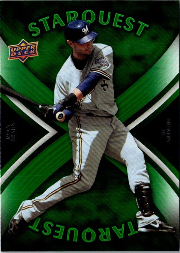 2008 Upper Deck First Edition StarQuest Green Common Ryan Braun #SQ-2