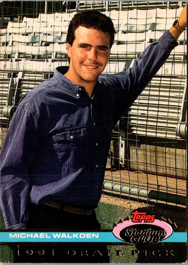 1992 Stadium Club Dome Michael Walkden #191 Rookie