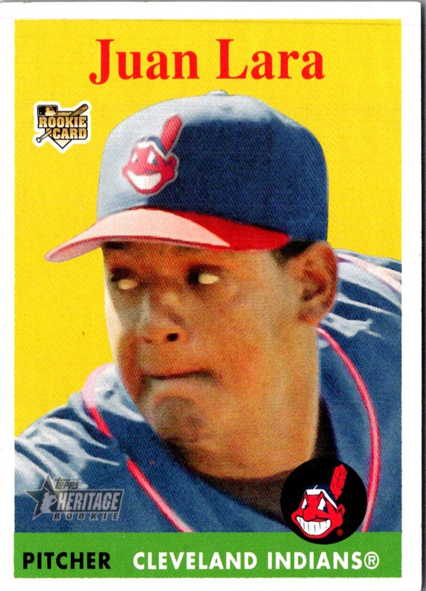 2007 Topps Heritage Juan Lara #123 Rookie