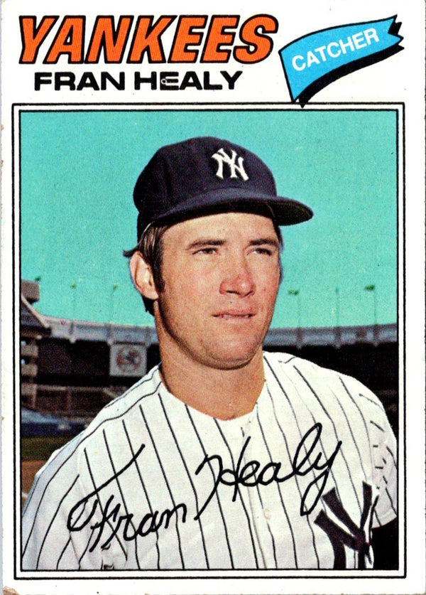 1977 Topps Burger King New York Yankees Fran Healy #3