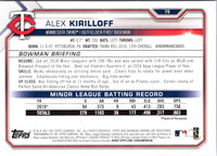 2021 Bowman Alex Kirilloff #75 Rookie