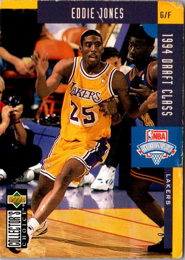 1994 Collector's Choice Spanish Gold Signatures Eddie Jones #415