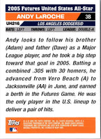 2005 Topps Updates & Highlights Andy LaRoche #UH216