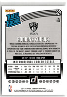 2018 Donruss Rated Rookies Rodions Kurucs #155