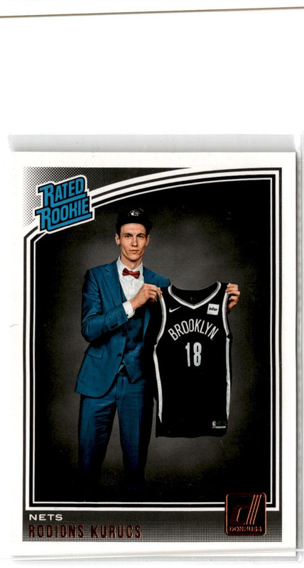 2018 Donruss Rated Rookies Rodions Kurucs #155