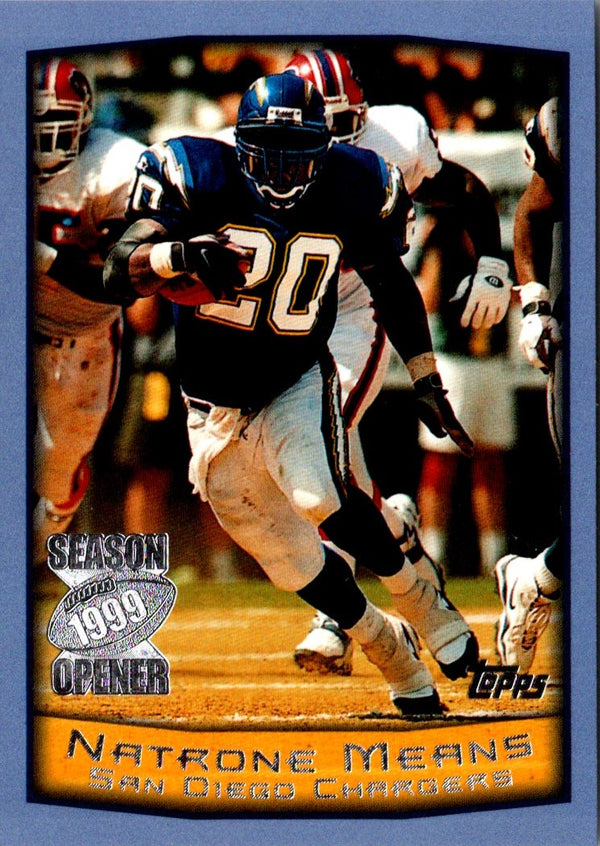 1999 Topps Season Opener Natrone Means #25